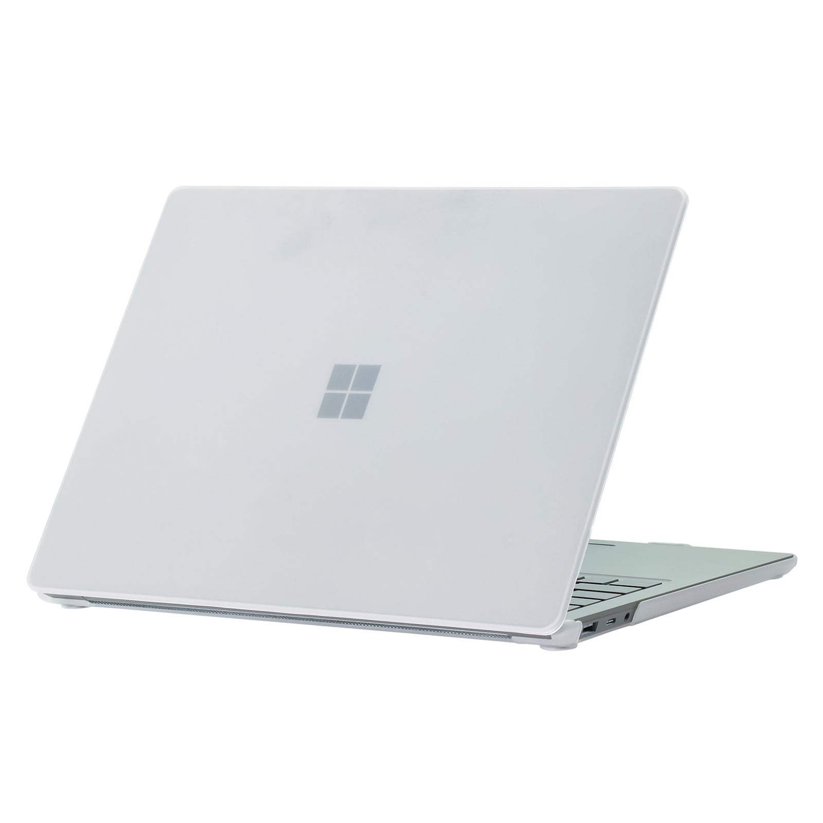 for Microsoft Surface Laptop 3 / 4 / 5 (1868 / 1951) Metal Keyboard Version Hard PC Shell Laptop Notebook Case Smooth Matte Anti-fingerprint Protective Cover - Transparent