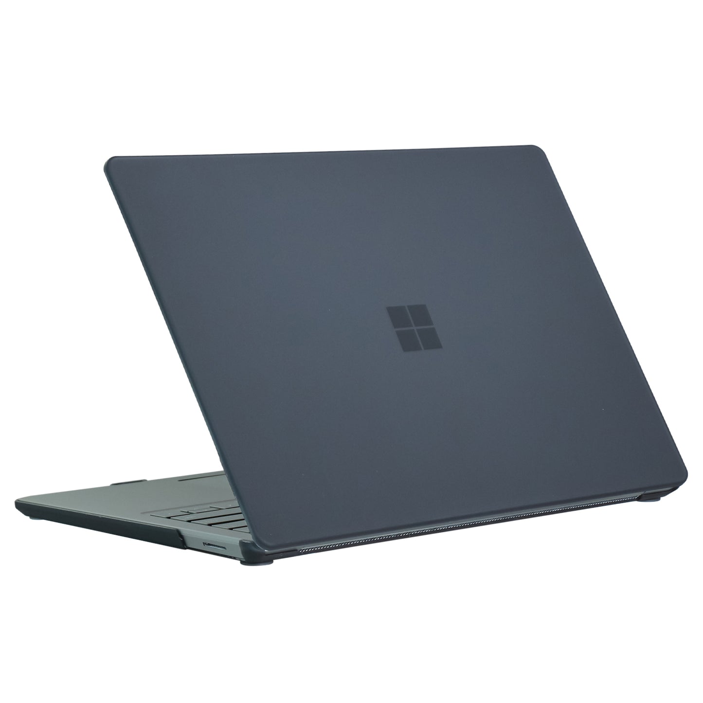 for Microsoft Surface Laptop 3 / 4 / 5 (1868 / 1951) Metal Keyboard Version Hard PC Shell Laptop Notebook Case Smooth Matte Anti-fingerprint Protective Cover - Black