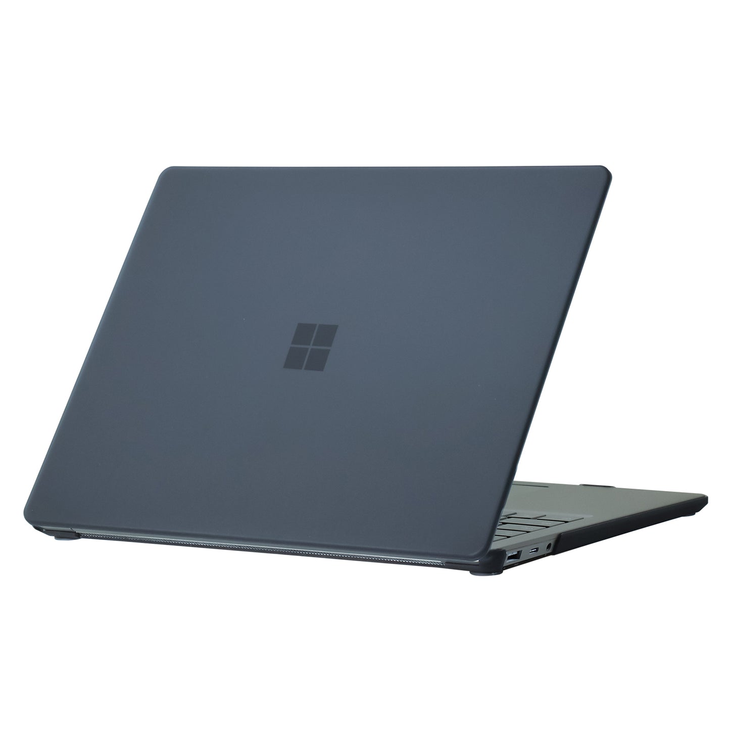 for Microsoft Surface Laptop 3 / 4 / 5 (1868 / 1951) Metal Keyboard Version Hard PC Shell Laptop Notebook Case Smooth Matte Anti-fingerprint Protective Cover - Black