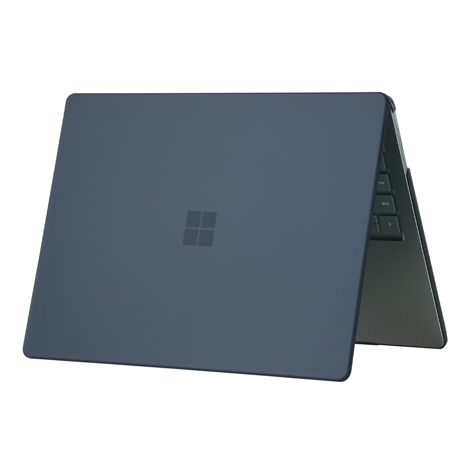 for Microsoft Surface Laptop 3 / 4 / 5 (1868 / 1951) Metal Keyboard Version Hard PC Shell Laptop Notebook Case Smooth Matte Anti-fingerprint Protective Cover - Black