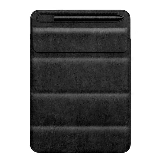 Universal Sleeve Bag for 9.7&quot;-11&quot; Tablets Carrying Case Portable Anti-Scratch Bag with Tri-fold Stand - Black