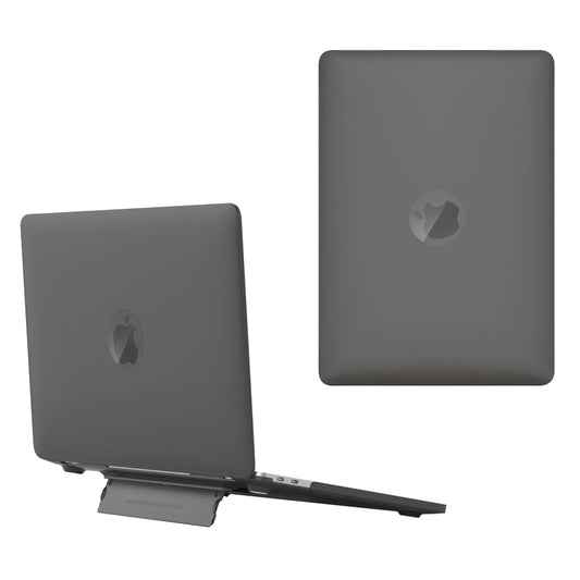 Shockproof Cover for MacBook Air 13 inch (2022,M2) Heat Dissipation Hard PC Laptop Case with Kickstand - Black