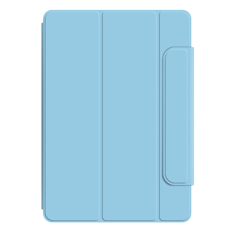 Uniqkart for Google Pixel Tablet Tri-fold Stand Cover PU Leather Magnetic Attachment Tablet Case - Blue