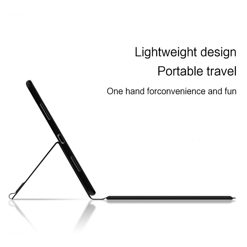 Uniqkart for Google Pixel Tablet PU Leather Case Stand Tablet Cover with Integrated Touchpad Keyboard