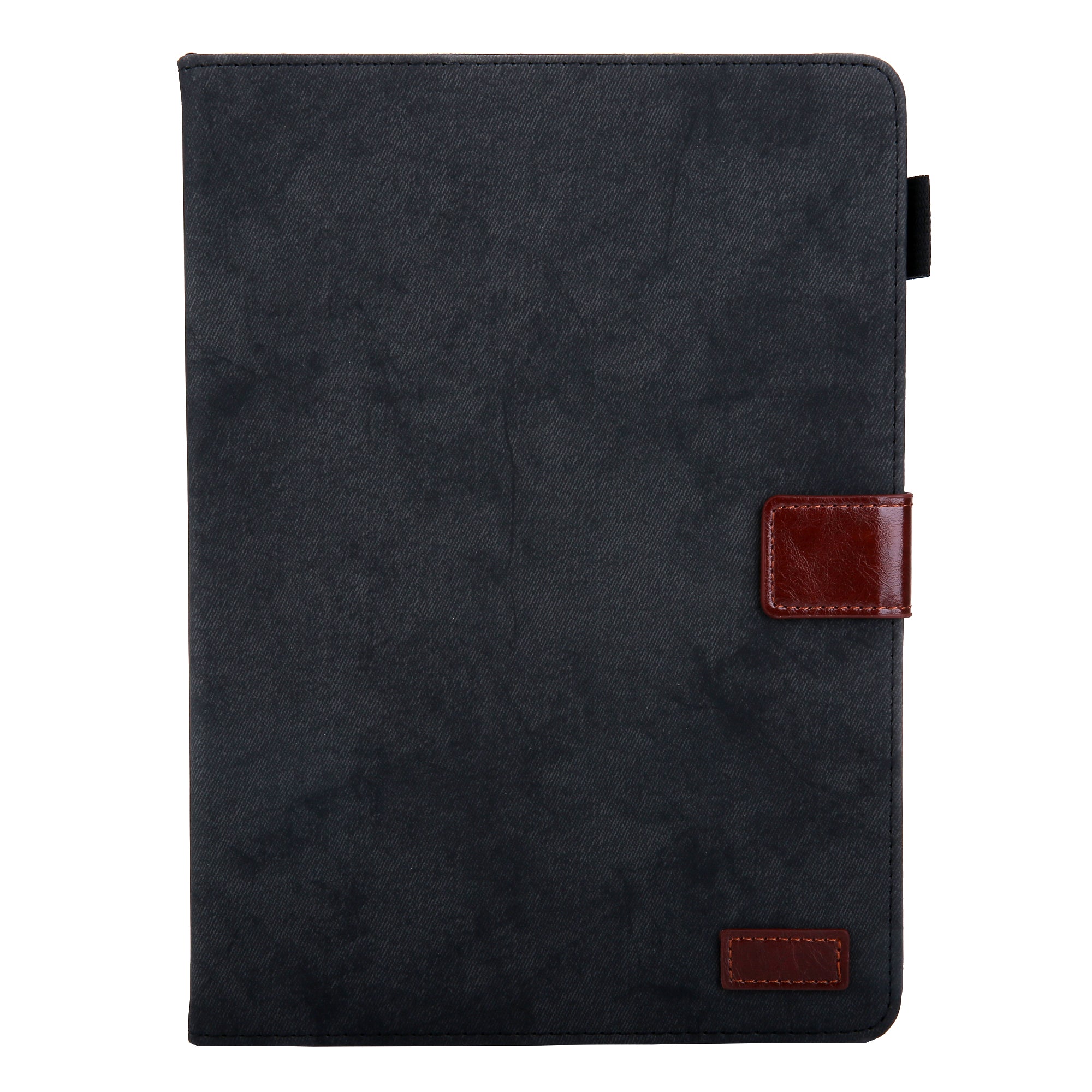 Cloth Texture Business Style Tablet Case for Amazon Fire Max 11 PU Leather Cover with Card Holder, Foldable Stand - Black