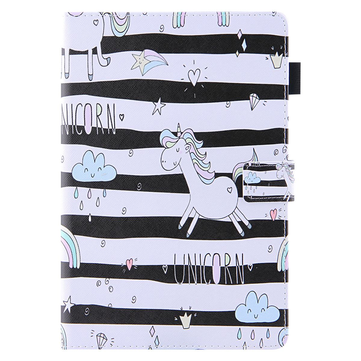Uniqkart for Amazon Fire Max 11 Shockproof Case Pattern Printing Tablet Case Card Slot PU Leather Cover with Stand - Horse