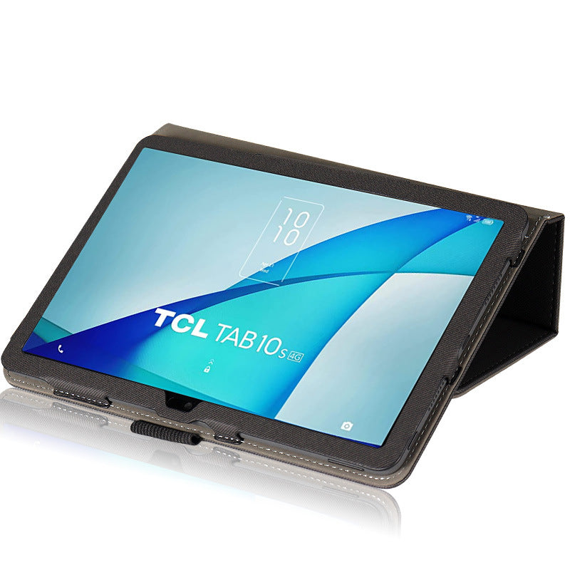 PU Leather Tablet Case for TCL NxtPaper 10s , Skin-touch Stand Full Protection Tablet Cover
