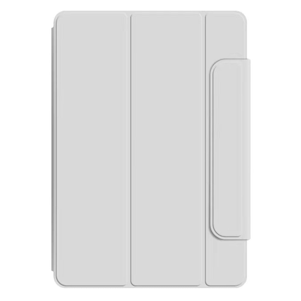 Uniqkart for Google Pixel Tablet Tri-fold Stand Cover PU Leather Magnetic Absorption Smart Tablet Case - White