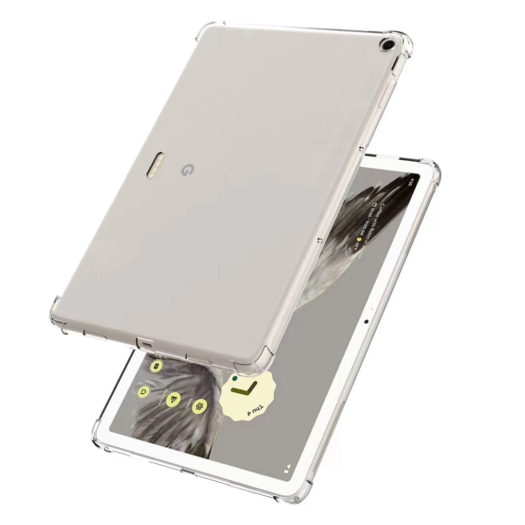 Transparent Tablet Case for Google Pixel Tablet , Reinforced Corners Anti-drop Soft TPU Cover