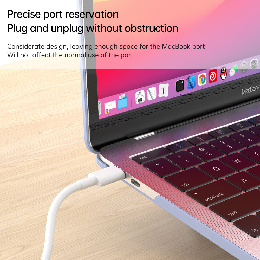 For MacBook Air 13 inch (2013-2017) A1466 / (2010-2012) A1369 Laptop Case Heat Dissipation Kickstand PC Cover - White