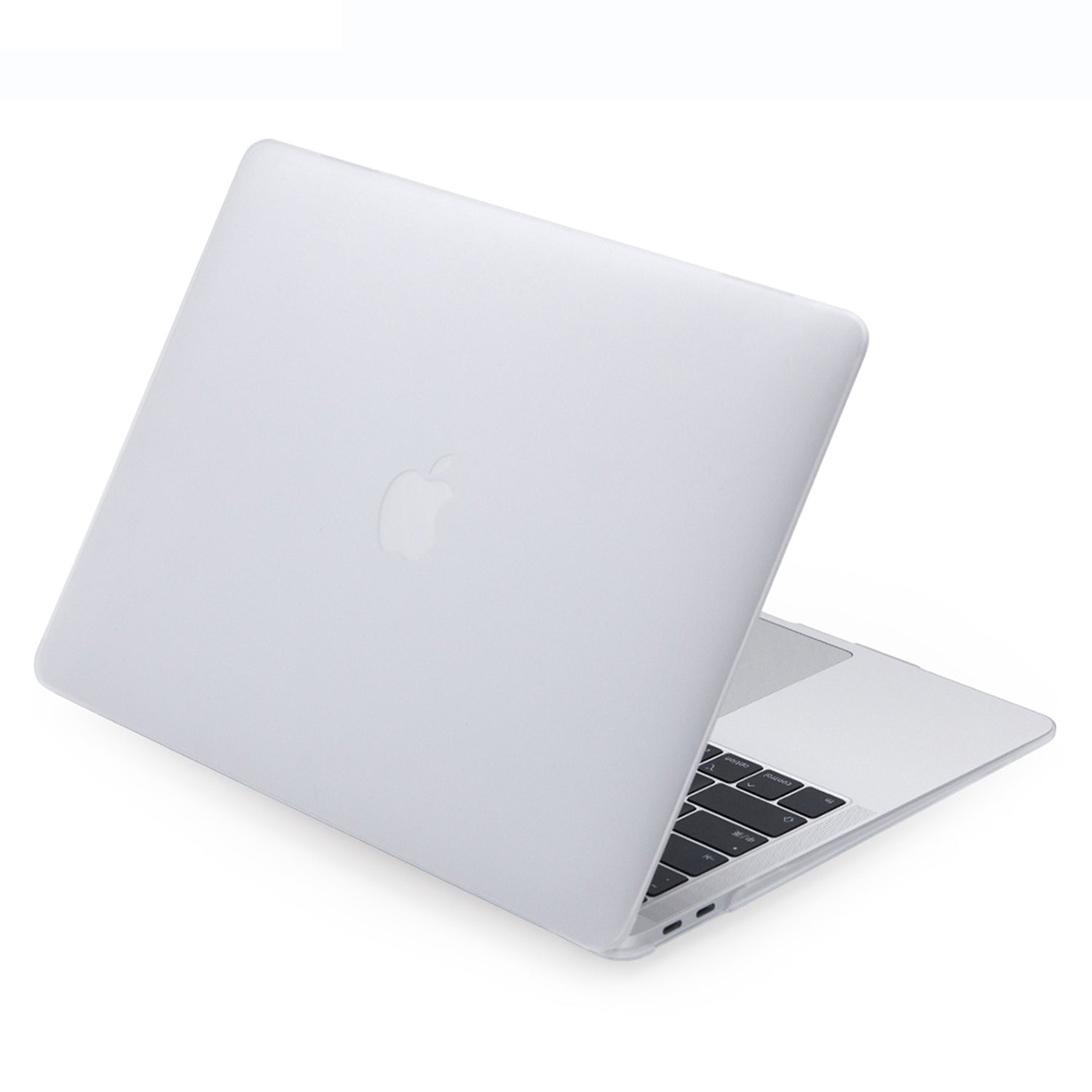 Uniqkart Matte Hard PC Case for Macbook Air 15 inch (2023) A2941 Lightweight Shockproof Laptop Cover - Transparent White