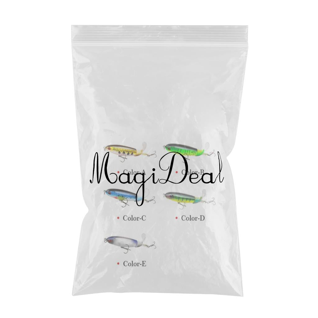 10pcs/set Floating Rotating Tail Lures Hard Bait