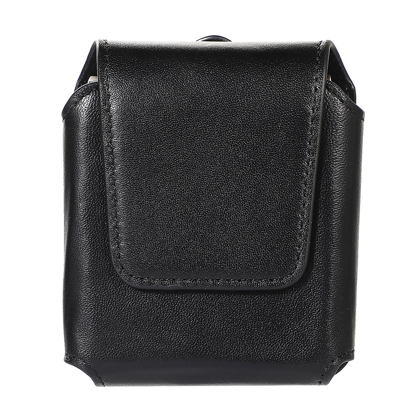 for Samsung Galaxy Z Flip3 5G / Flip4 5G / Huawei P50 Pocket / Motorola Razr 2022 5G 4.5-inch Genuine Leather Waist Bag Vertical Cell Phone Belt Loop Holster Case Mini Travel Pouch