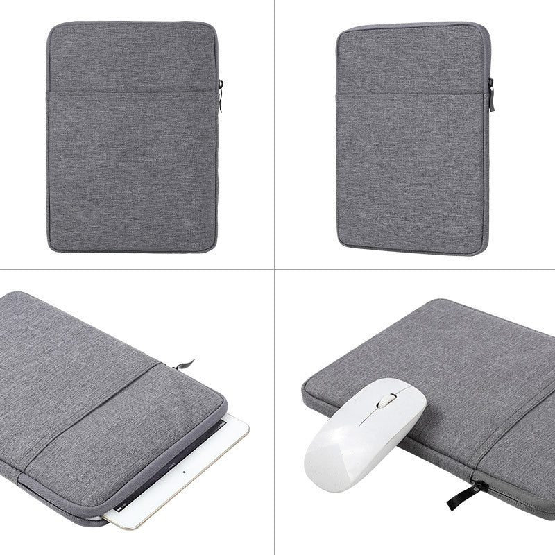 Slim Carrying Case for 8-inch Tablets Sleeve Bag Waterproof Protective Bag with Pouch - Light Grey