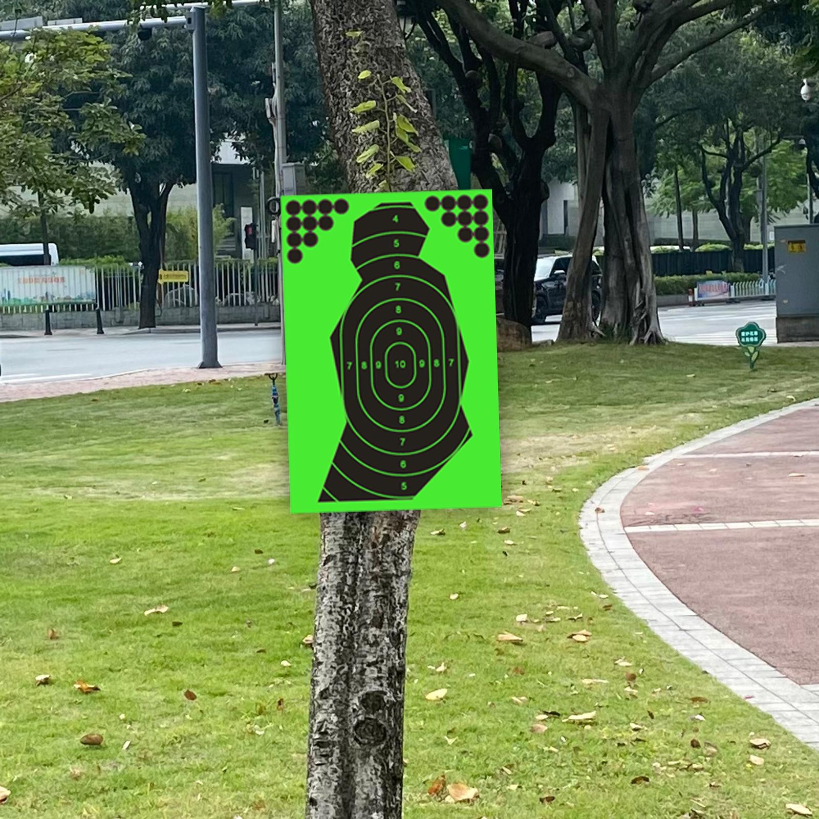 10Pcs Reactive Splatter Targets Self Adhesive Practicing Shooting 12x18