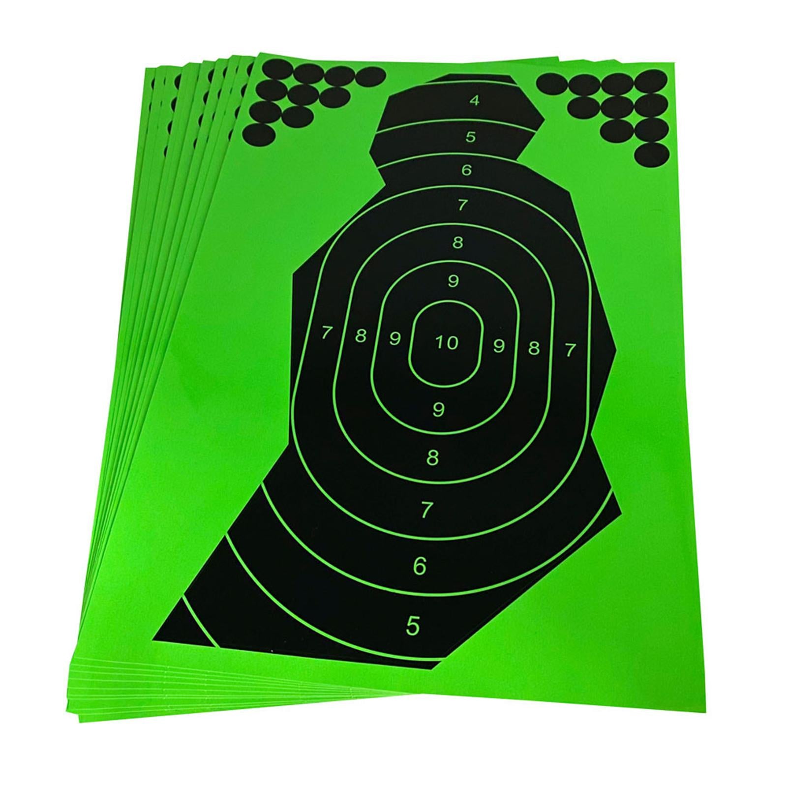 10Pcs Reactive Splatter Targets Self Adhesive Practicing Shooting 12x18