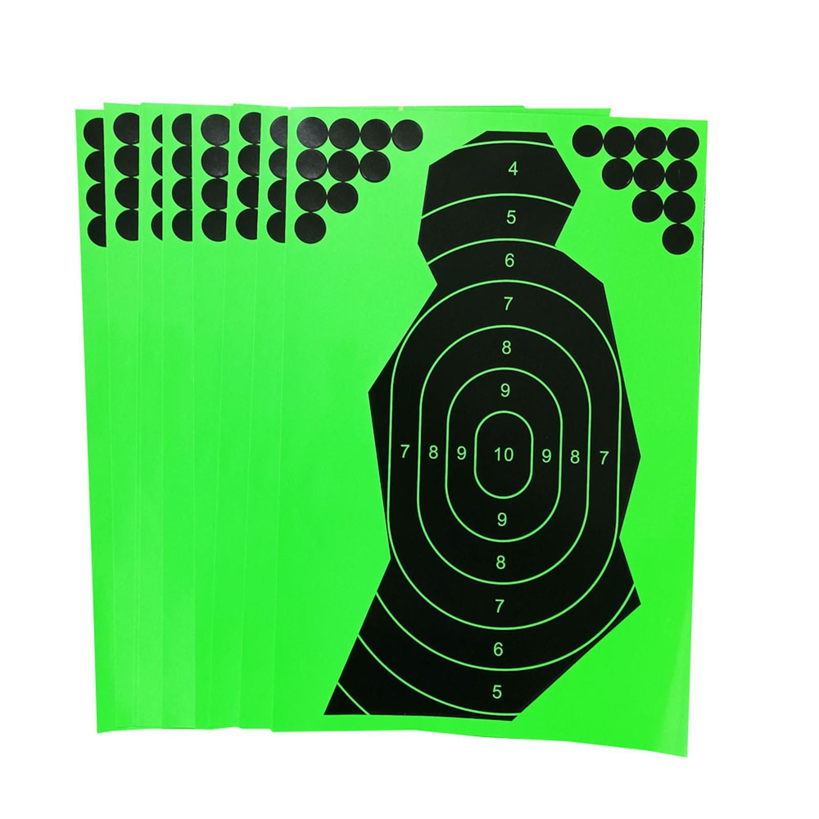 10Pcs Reactive Splatter Targets Self Adhesive Practicing Shooting 12x18