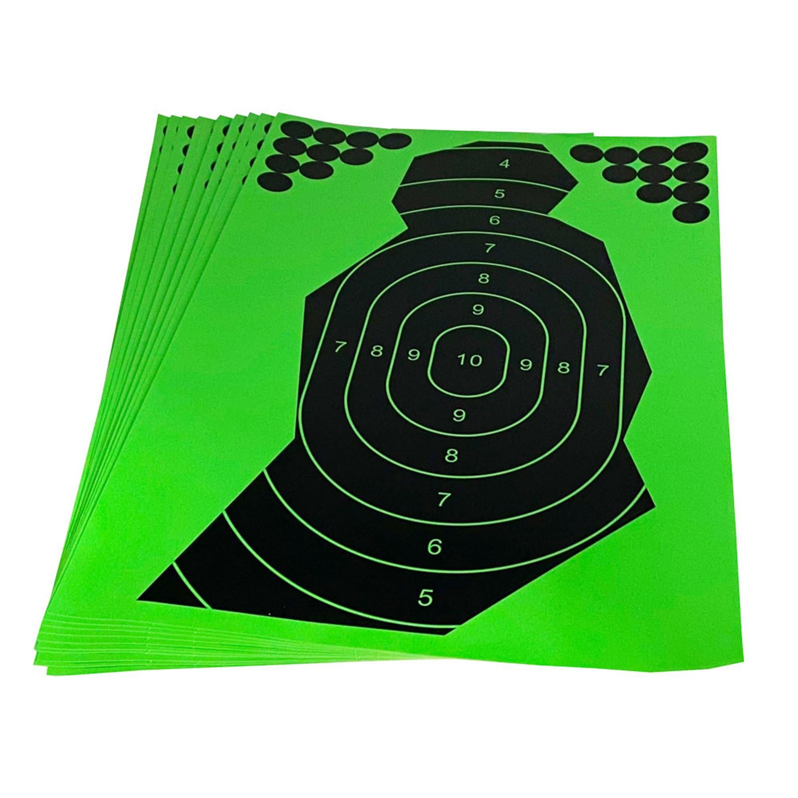 10Pcs Reactive Splatter Targets Self Adhesive Practicing Shooting 12x18