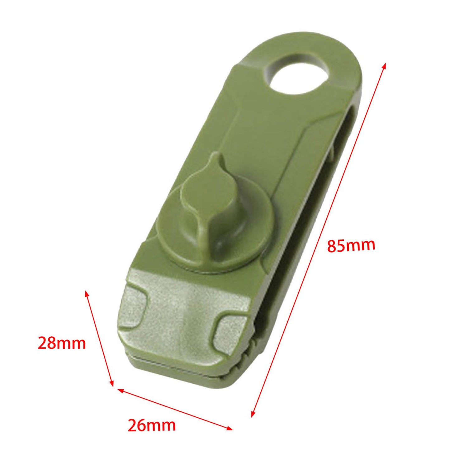 10Pcs Camping Tent Clamps Holder Tarp Clip Caravan Canopies Car Covers Green