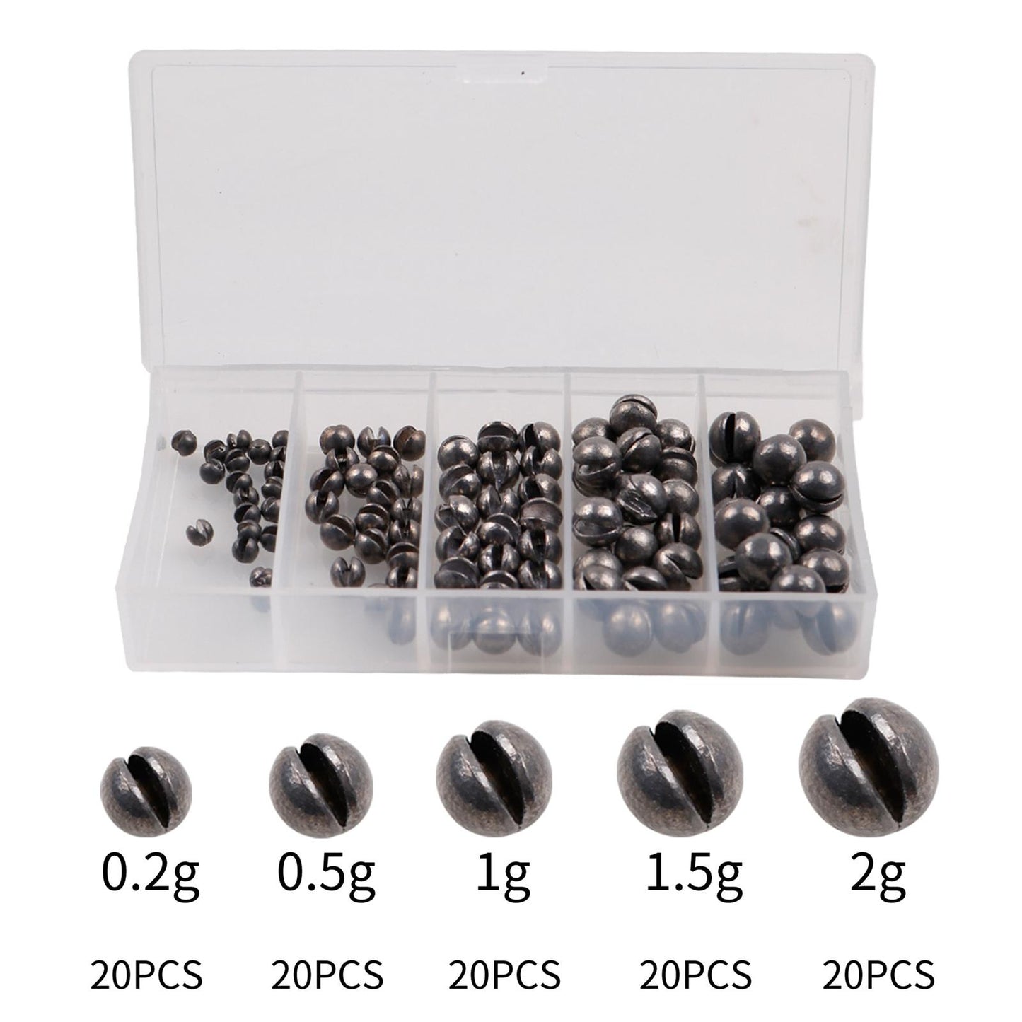 100x Open Bite Fishing-Clip Drop Biting Fishing Tools Sinker Tools