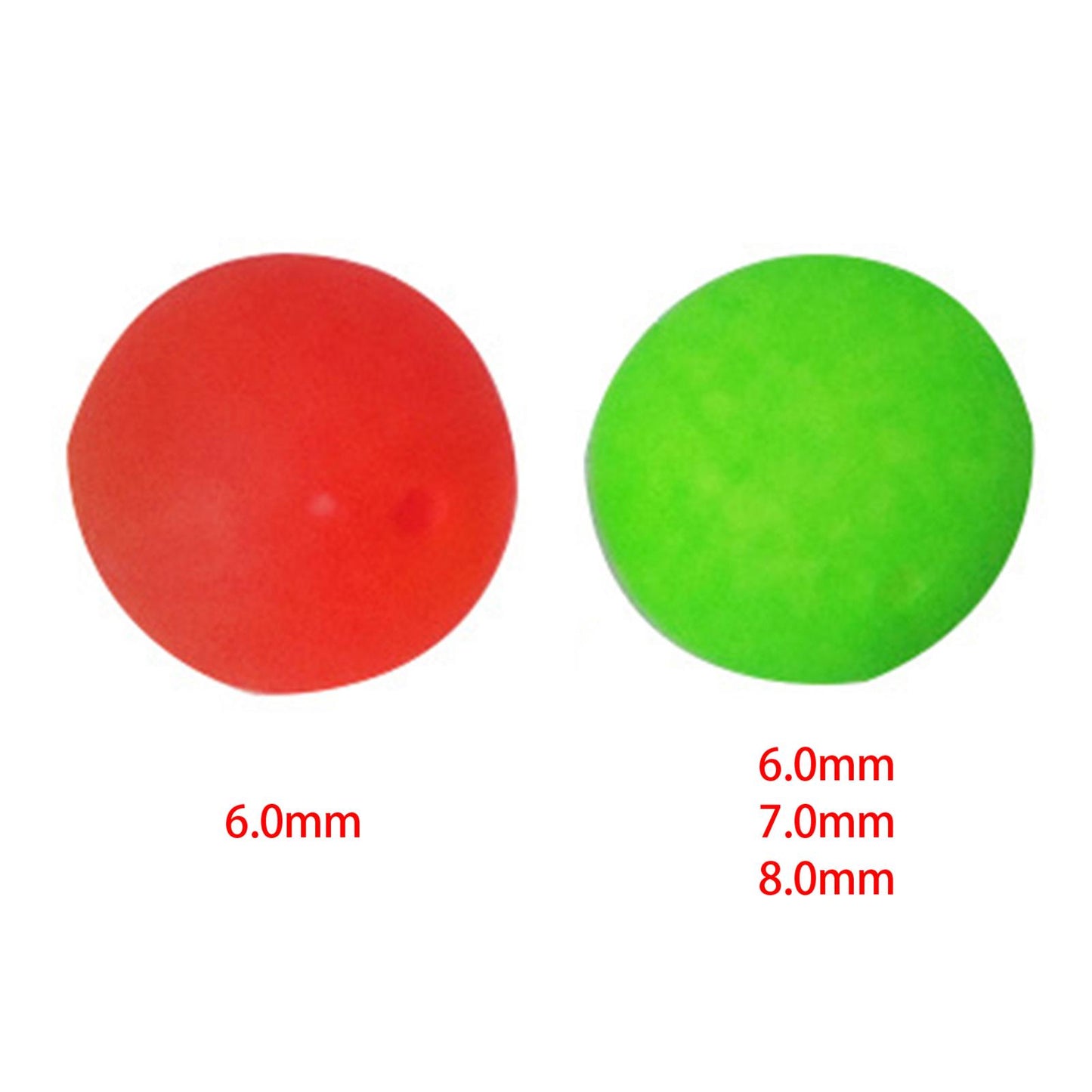 100pcs Fishing Floats EVA Foam Strike Indicator Trout Catfish Red 6.0mm