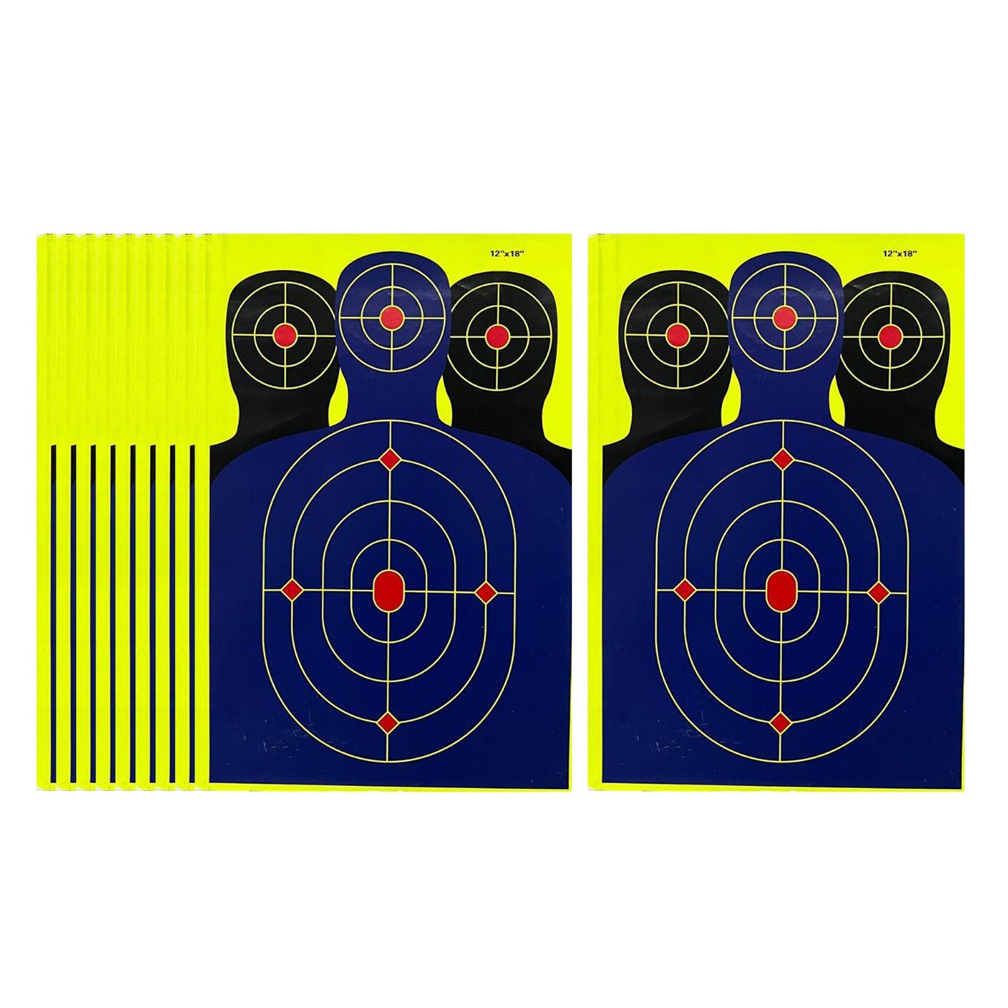 10Pcs Silhouette Splatter Targets 12Inchx18inch Adhesive Target Paper Target