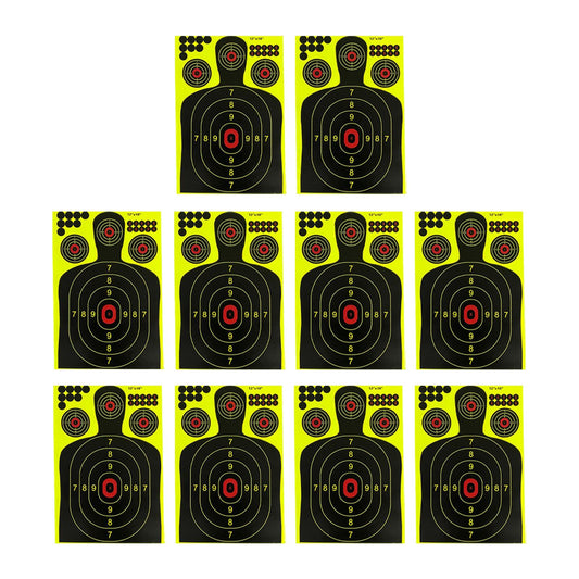 10Pcs Paper Targets for Shooting Range Self Adhesive 12Inchx18inch Practice