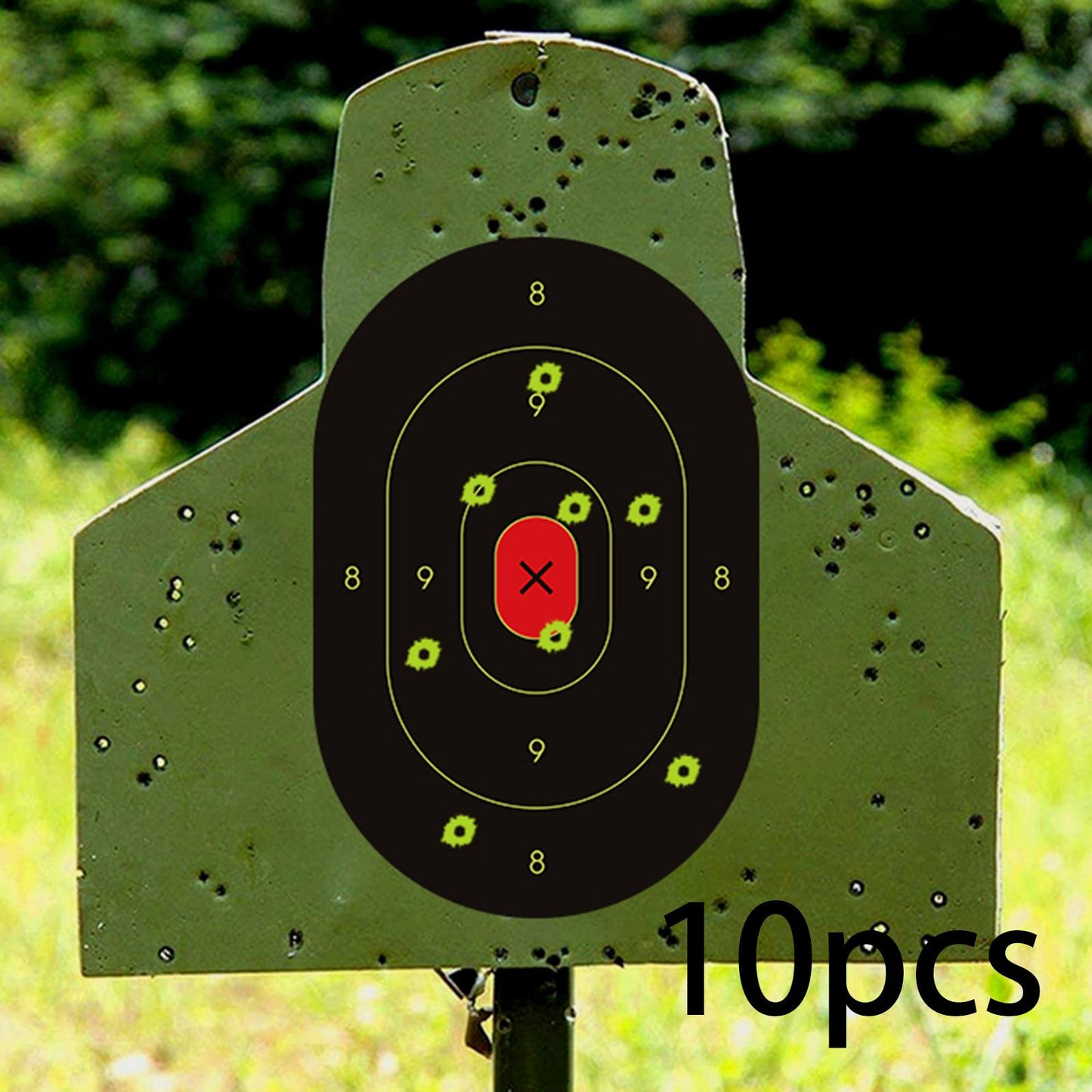 10Pcs Oval Silhouette Target 12Inchx18inch Self Adhesive Stickers Practice