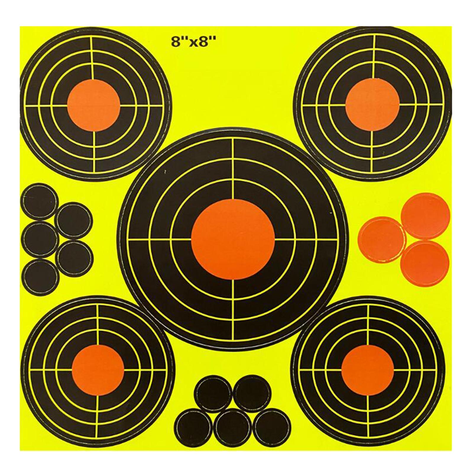 10x 8 Splash Targets Shooting Practice Training Round Target Stickers Aim