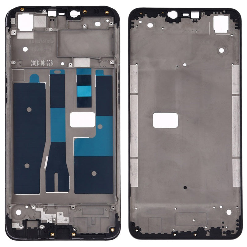 Front Housing Frame Spare Part (A Side) for OPPO A5 / A3s - Black