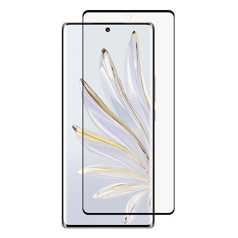 Uniqkart for Honor 70 5G Full Screen Protector 3D Curved Tempered Glass HD Clear Side Glue Phone Screen Film