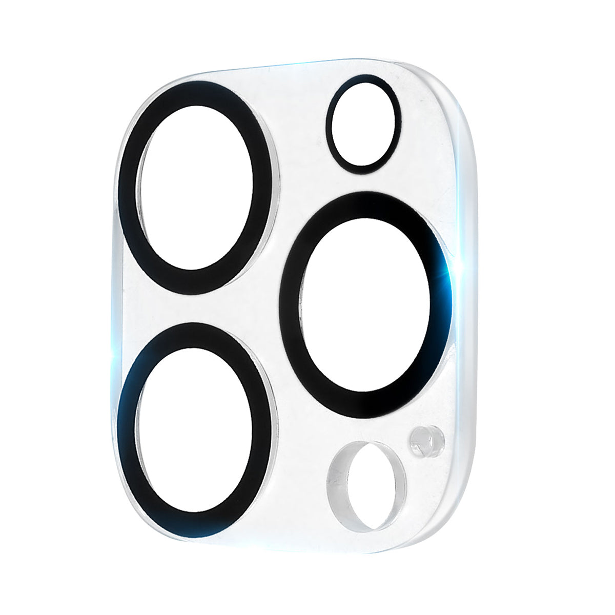 Uniqkart for iPhone 15 Pro Tempered Glass Camera Lens Protector Ultra Clear Phone Lens Film - Black