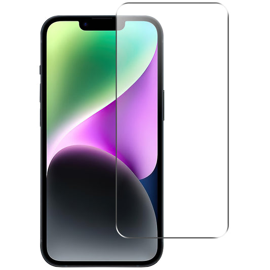 Uniqkart for iPhone 15 Plus Tempered Glass Film Anti-Scratch 2.5D Arc Edge Cell Phone Screen Protector