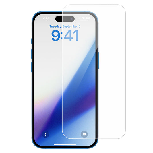 Phone Screen Protector for iPhone 15 , 2.5D Arc Edge High Aluminum-silicon Glass HD Clear Screen Film