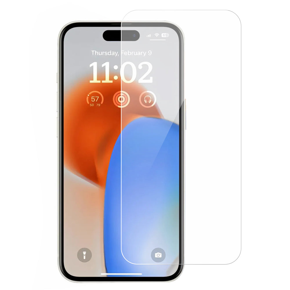 For iPhone 15 Pro Max High Aluminum-silicon Glass Screen Protector 2.5D Arc Edge Anti-explosion Film