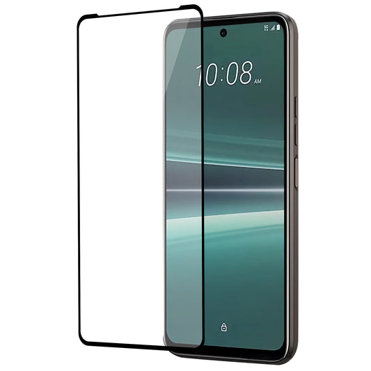 Uniqkart for HTC U23 Pro 5G Phone Full Screen Protector Silk Printing Tempered Glass Full Glue HD Clear Film