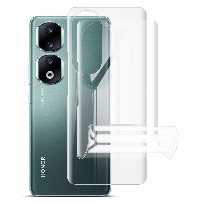 IMAK 2Pcs  /  Set Hydrogel Film III for Honor 90 Pro Full Cover Phone Back Protector Clear TPU Transparent Film