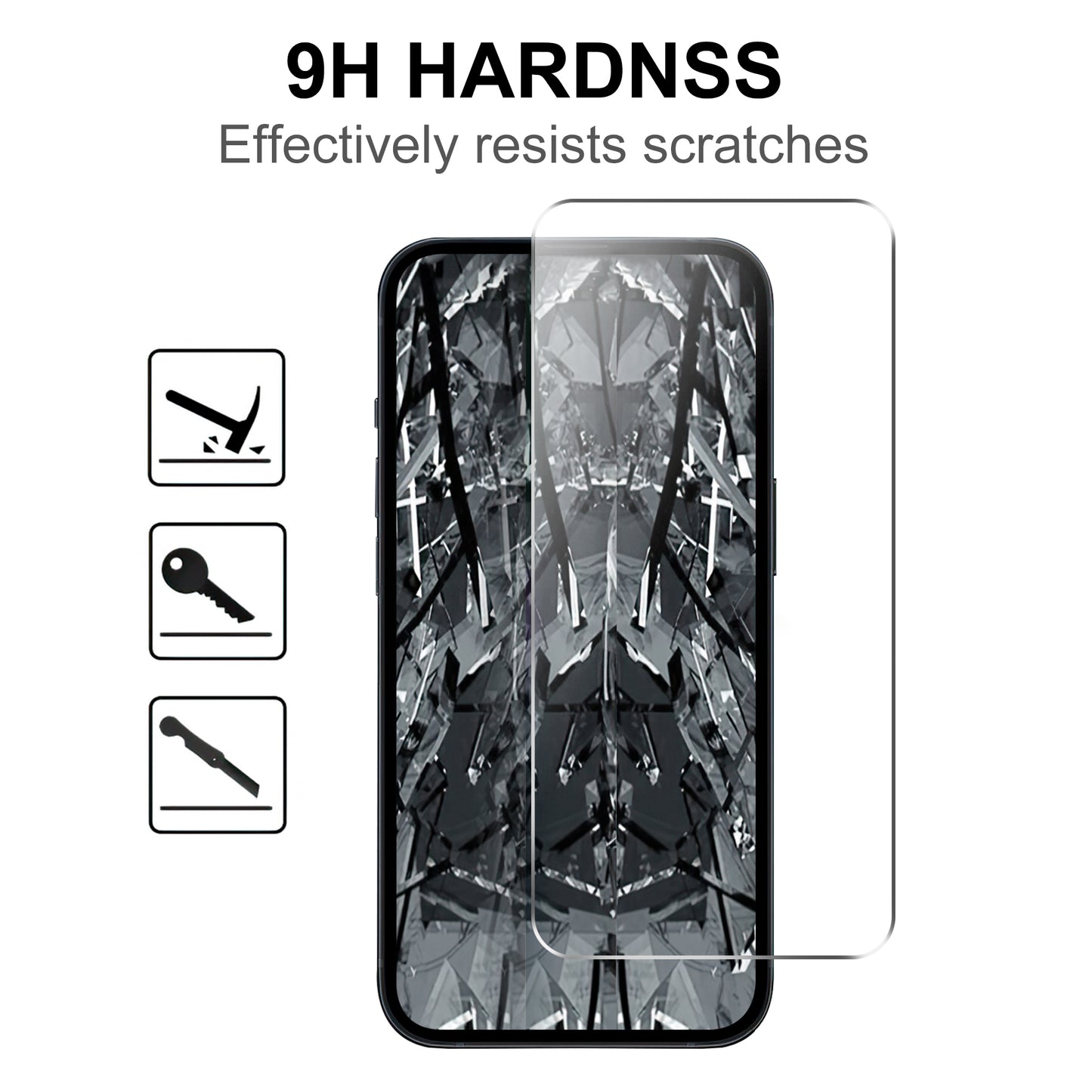 Tempered Glass Screen Protector for vivo Y36 5G , Anti-scratch 2.5D Arc Edge Phone Screen Film