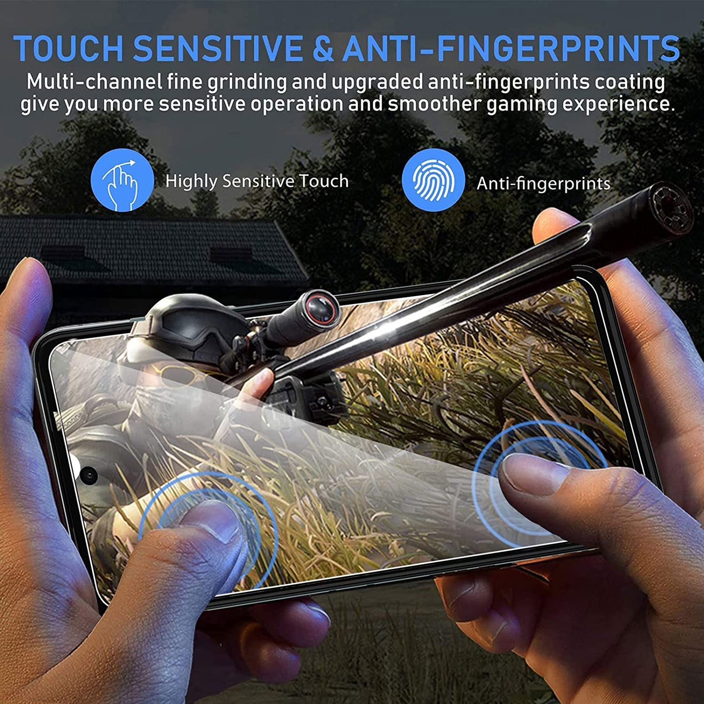 Tempered Glass Screen Protector for vivo Y36 5G , Anti-scratch 2.5D Arc Edge Phone Screen Film