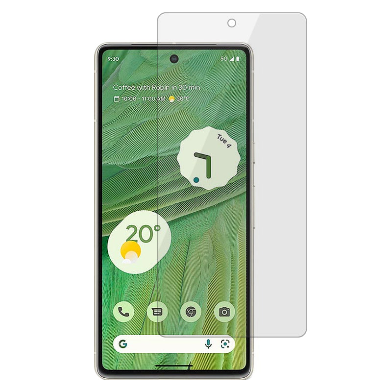 Uniqkart for Google Pixel 8 Tempered Glass Phone Screen Protector 2.5D Arc Edge Fingerprint-free HD Clear Film
