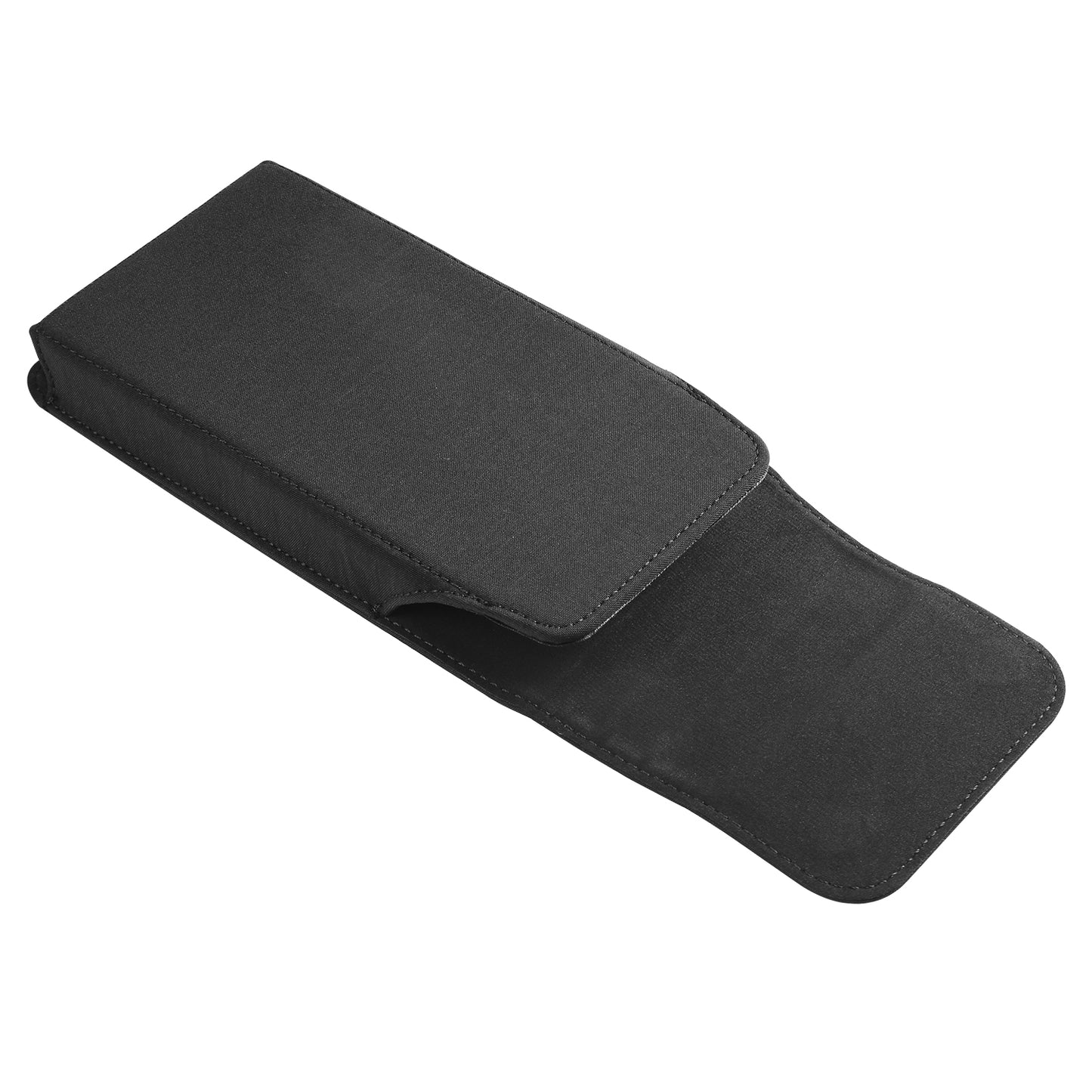 Cell Phone Belt Clip Bag Vertical Nylon Cellphone Holster Outdoor Hiking Belt Loop Pouch with Snap Hook - 6.1inch
