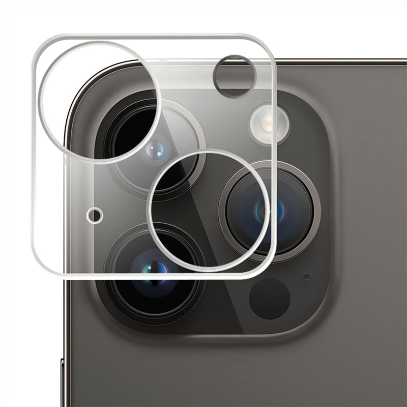Uniqkart For iPhone 15 / 15 Plus 3D Camera Lens Protector High Aluminum-silicon Glass HD Clear Rear Lens Film