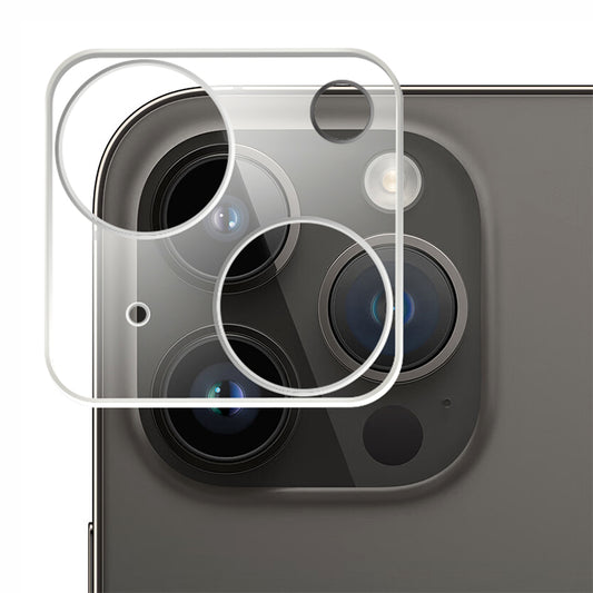 Uniqkart For iPhone 15 / 15 Plus 3D Camera Lens Protector High Aluminum-silicon Glass HD Clear Rear Lens Film