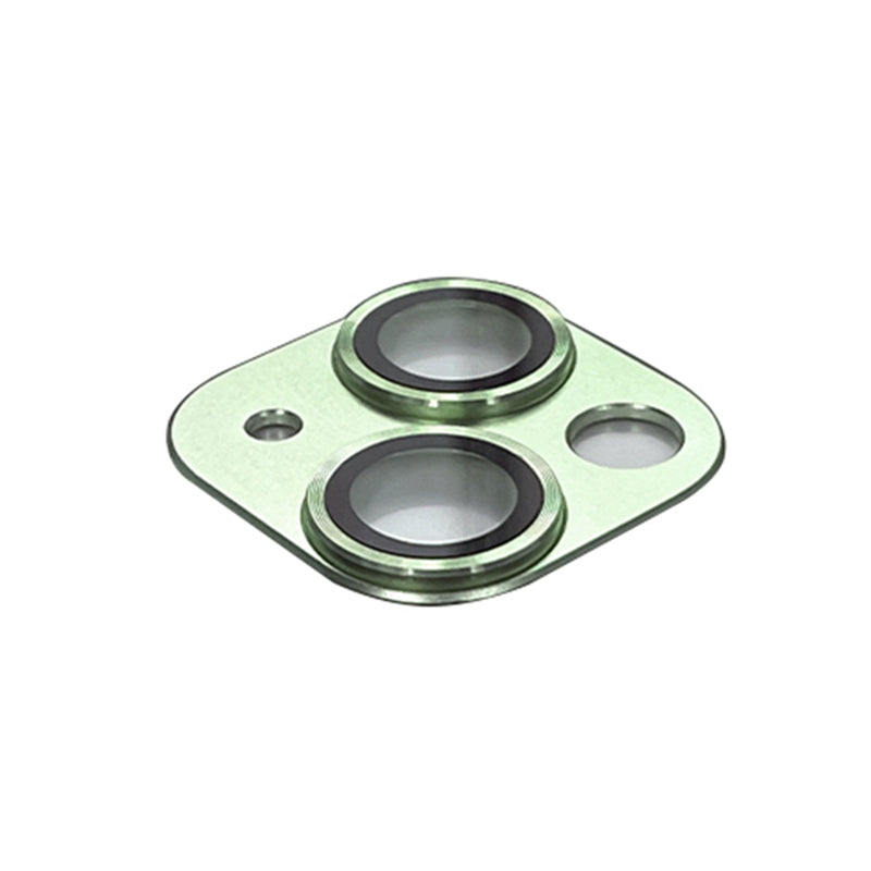 Uniqkart For iPhone 15 / 15 Plus Tempered Glass Camera Lens Protector Matte Phone Rear Lens Film - Green