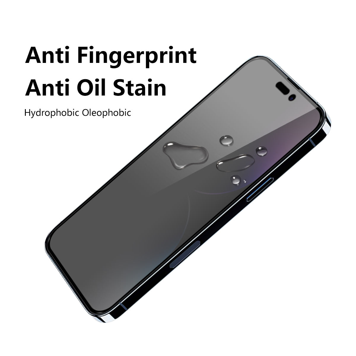 Uniqkart For iPhone 15 Plus Privacy Screen Protector 28-degree Anti-peep Tempered Glass Film
