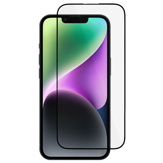 Uniqkart for iPhone 15 Anti-static Tempered Glass Film Full Glue Full Cover Shatterproof Screen Protector