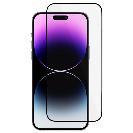 Uniqkart for iPhone 15 Pro Max Full Cover Screen Protector Full Glue Anti-static Dust-proof Tempered Glass Film