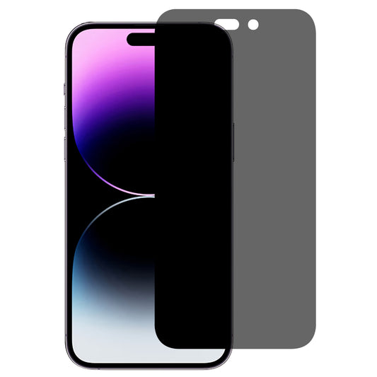 Uniqkart for iPhone 15 Pro Max Anti-scratch Full Screen Protector Anti-Peep Tempered Glass Film