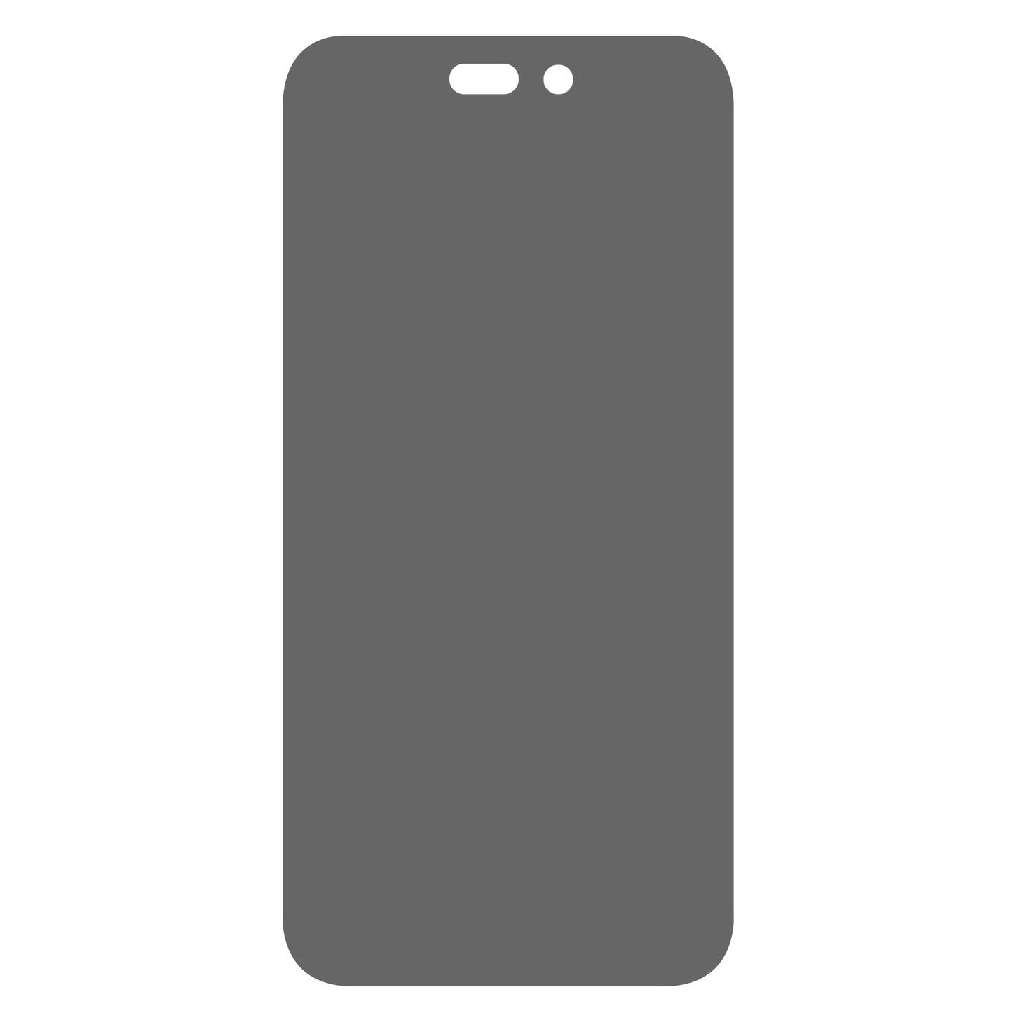 Uniqkart for iPhone 15 Pro Max Anti-scratch Full Screen Protector Anti-Peep Tempered Glass Film