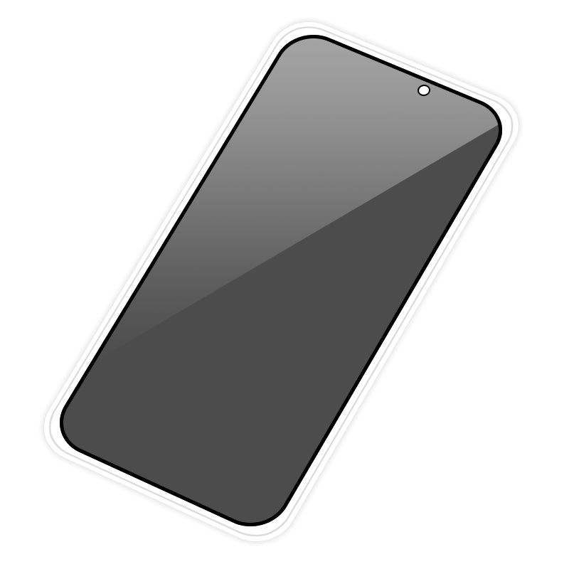 Uniqkart For iPhone 15 Pro Anti-spy Silk Printing Black Edge Screen Protector Full Cover High Aluminium-silicon Glass Film